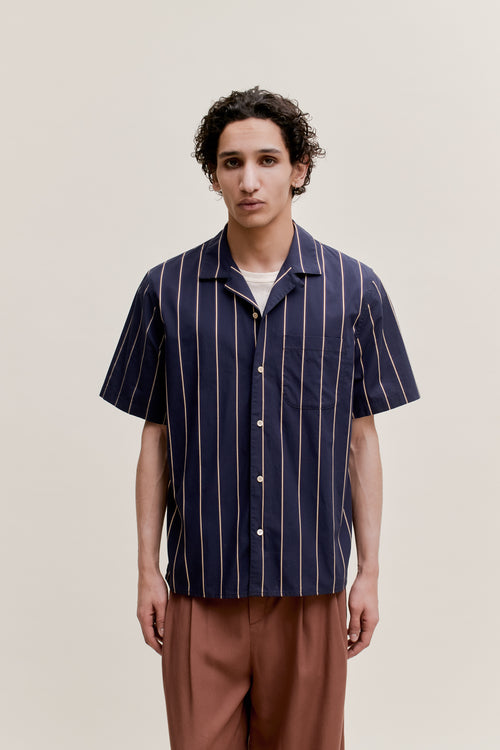 SPORTIVO STORE_Gioia Shirt Dark Laguna Stripe