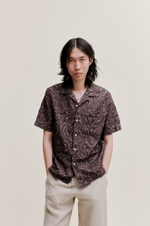 SPORTIVO STORE_Gioia Shirt Pecan Paisley Embroidery