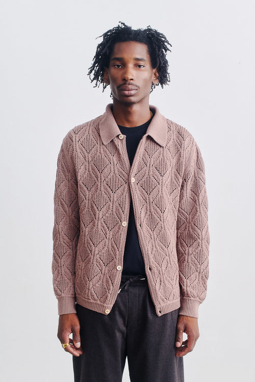 SPORTIVO STORE_Per Knit Polo Jacket Coffee