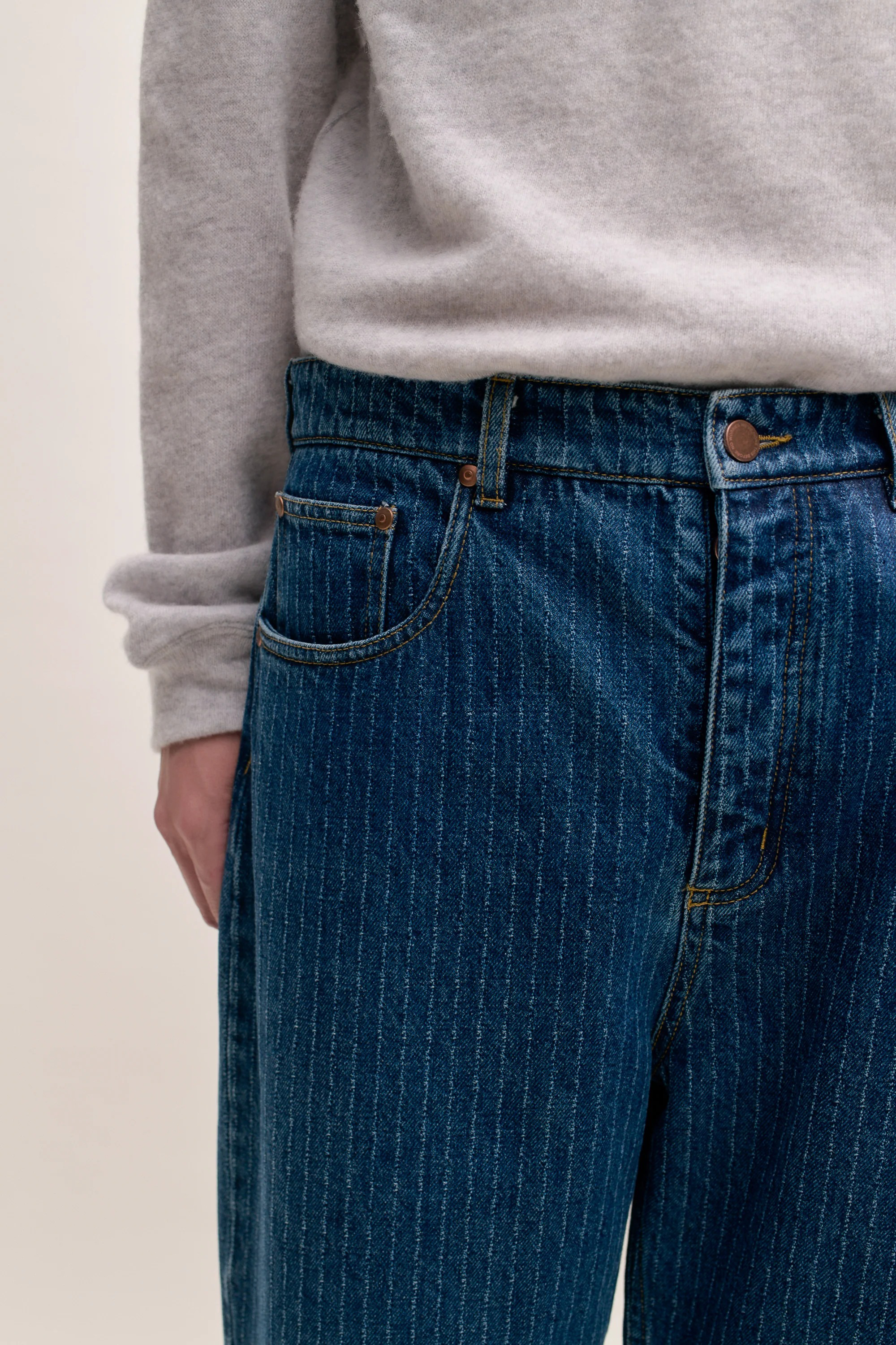 Terek Jeans Ribbed Blue Denim_4
