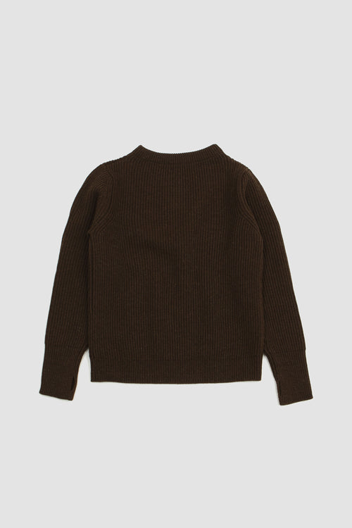 SPORTIVO STORE_Navy Crewneck Natural Brown