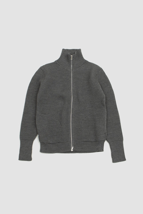 SPORTIVO STORE_Navy Full-Zip Pockets Grey