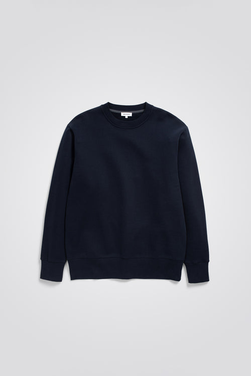 SPORTIVO STORE_Arne Relaxed Org. Brushed Fleece Sweatshirt Dark Navy