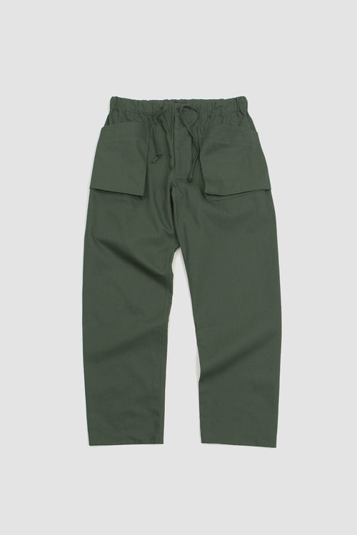 SPORTIVO STORE_Cargo Pants Mercerized Canvas Emerald