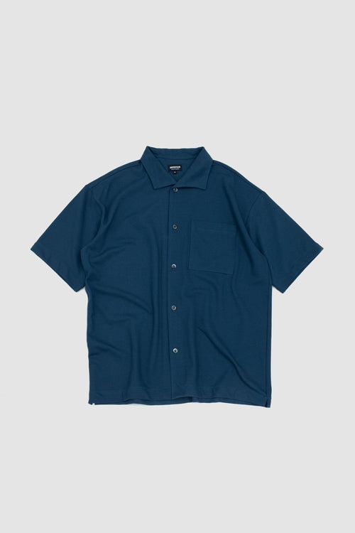 SPORTIVO STORE_Coral Wide Collar Shirt Blue