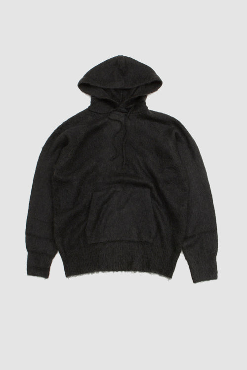 SPORTIVO STORE_Brushed Super Kid Mohair Knit Parka Ink Black