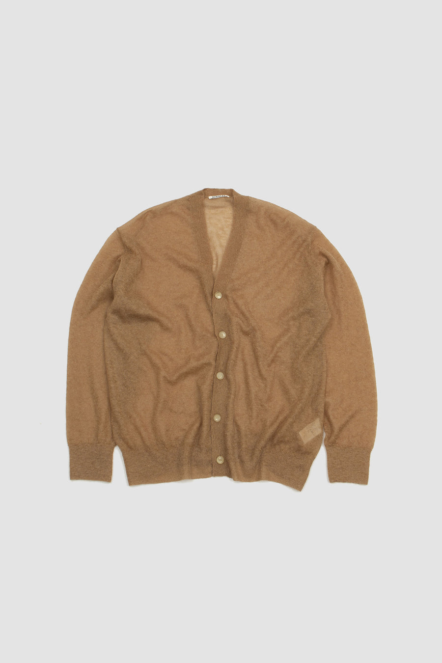 SPORTIVO STORE_Kid Mohair Sheer Knit Cardigan Camel
