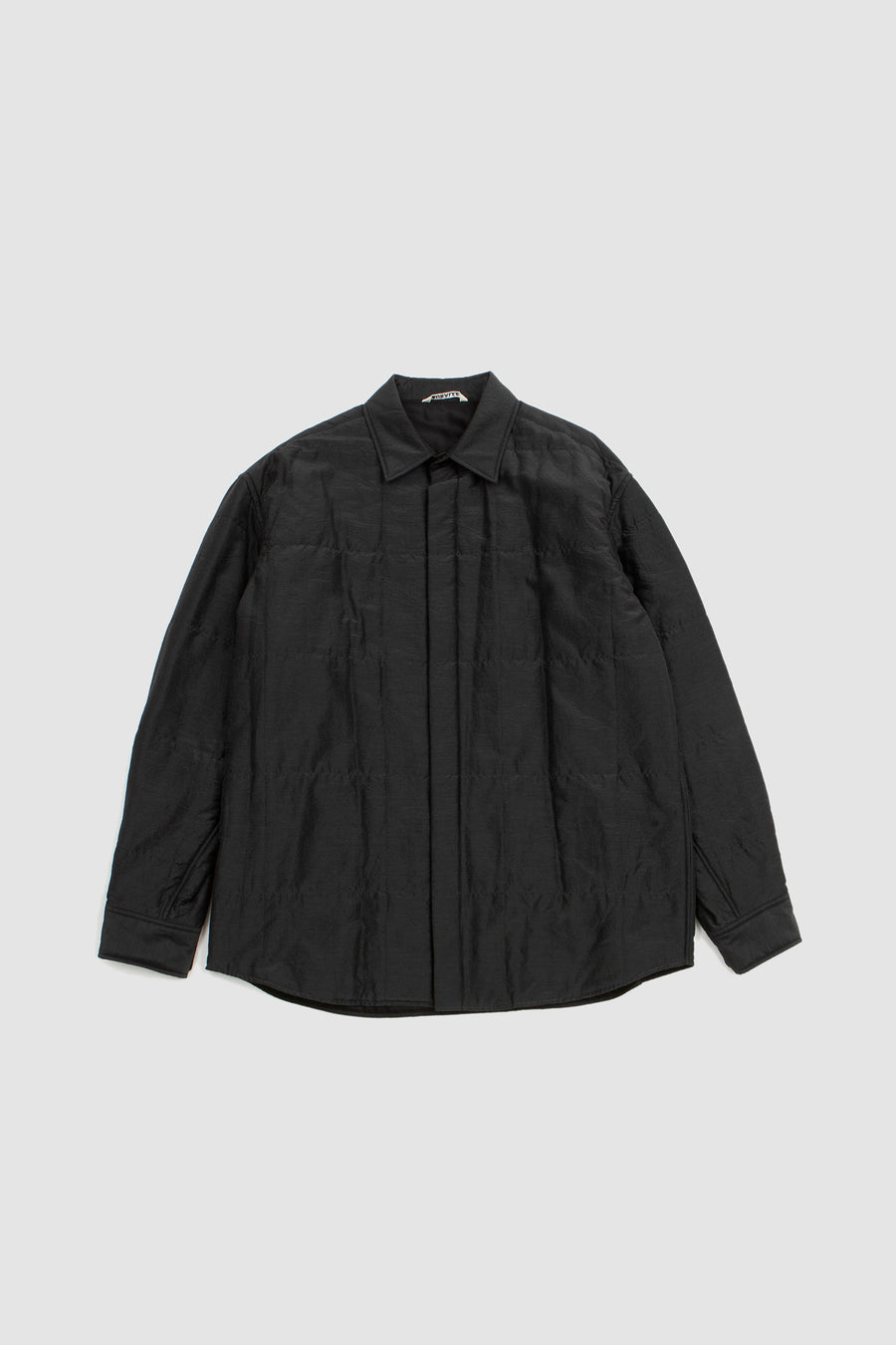 SPORTIVO STORE_Quilted Light Silk Cotton Shirt Ink Black