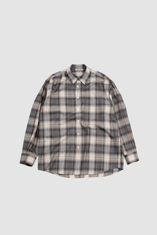 SPORTIVO STORE_Super Light Wool Shirt Gray Check