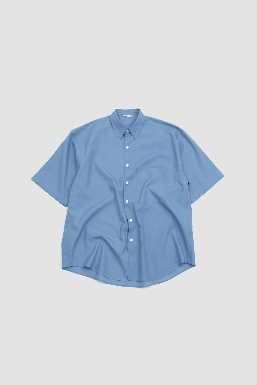 SPORTIVO STORE_Washed Finx Twill Big Half Sleeve Shirt Blue