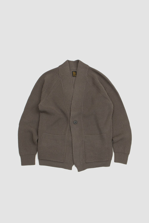SPORTIVO STORE_One Button Cardigan Walnut