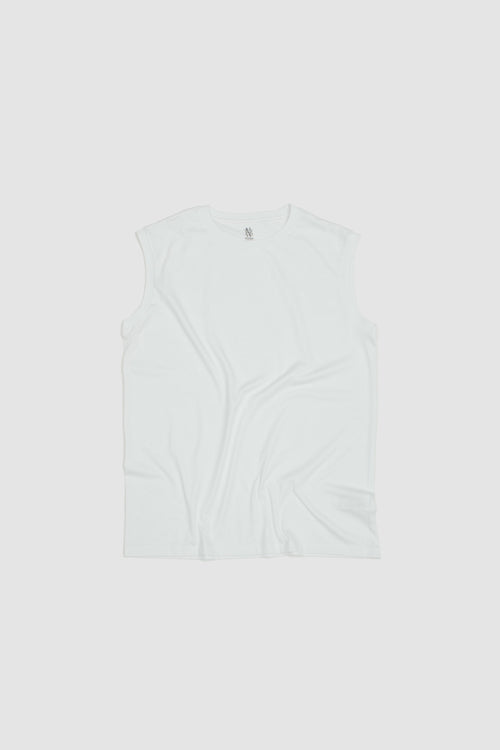 SPORTIVO STORE_Royal Org. Cotton No Sleeve White