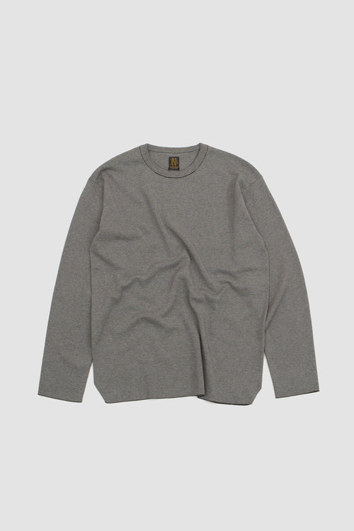 SPORTIVO STORE_Smooth Cotton Crew Neck Black/Light Grey