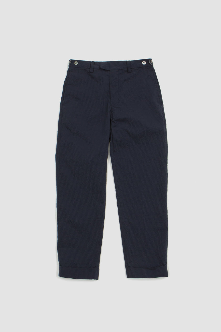 SPORTIVO STORE_Coolmax(R) Seersucker Ivy Trousers Navy