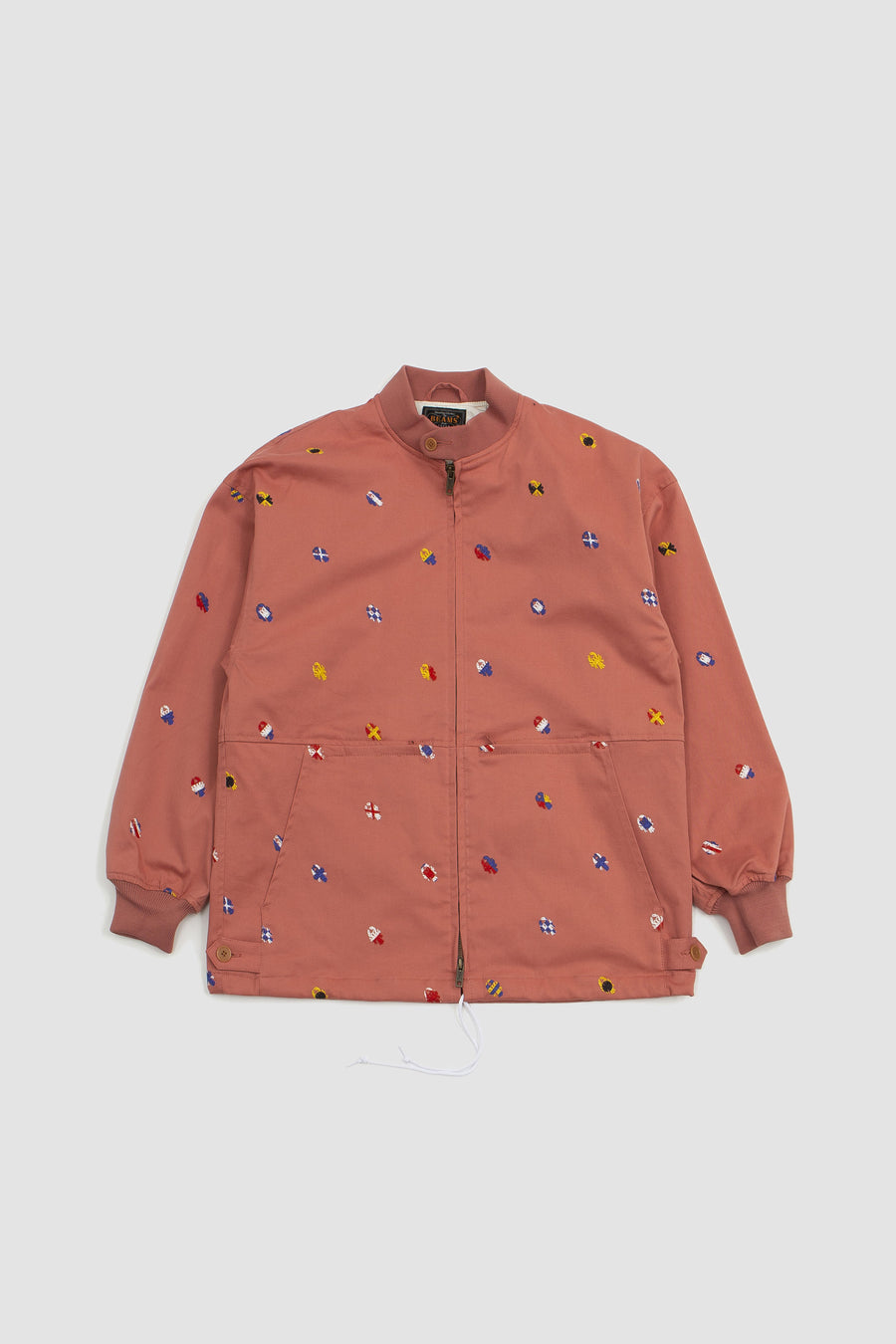 SPORTIVO STORE_Cotton Inkjet Mapping Embroidery Boat Jacket Nantucket Red