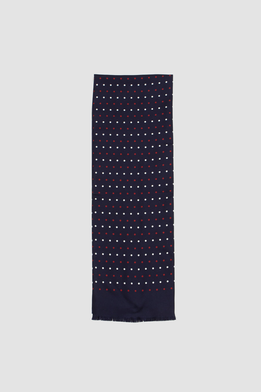 SPORTIVO STORE_Dot Printed Silk Stole Navy