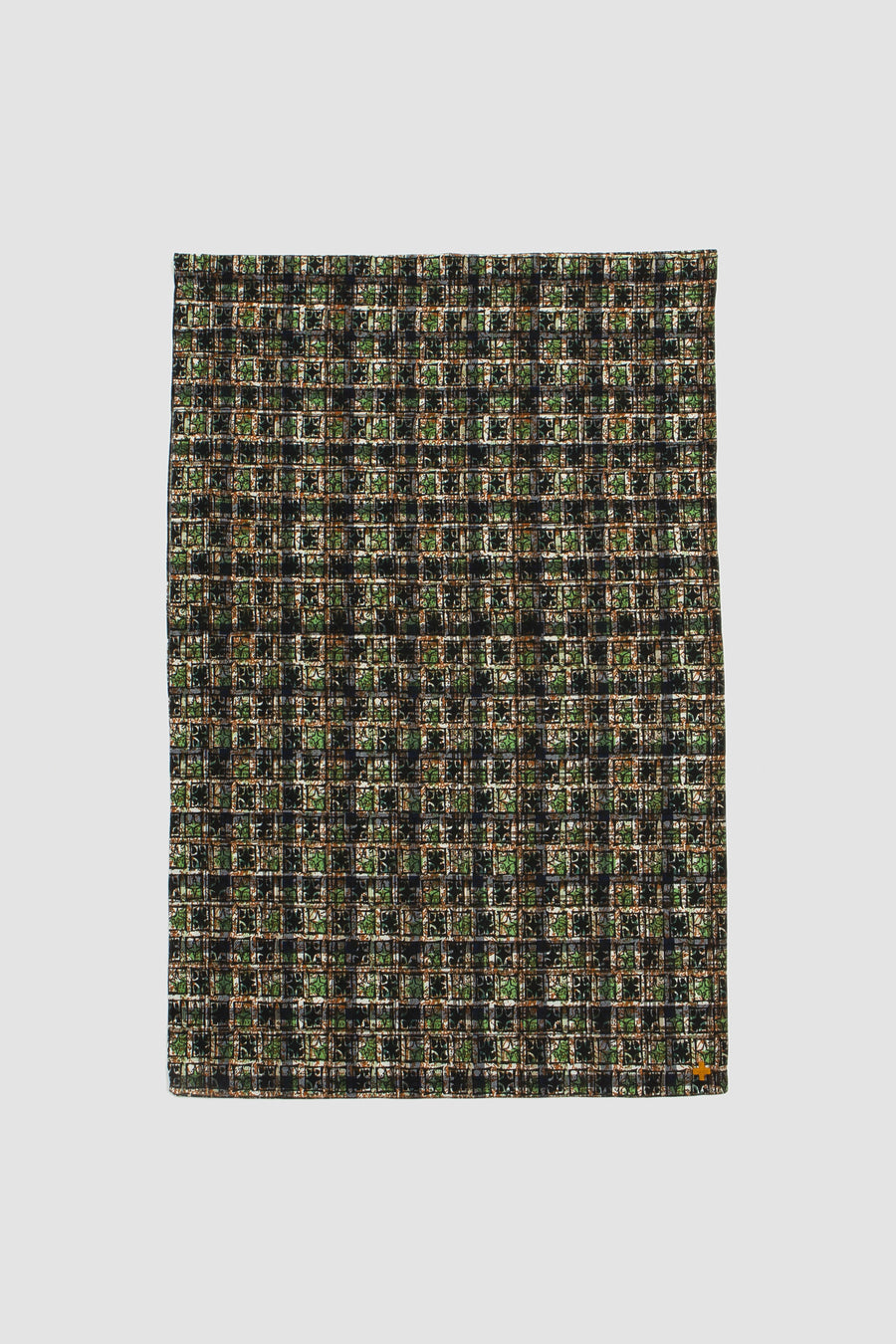 SPORTIVO STORE_Indian Madras Check Block Print Stole Green