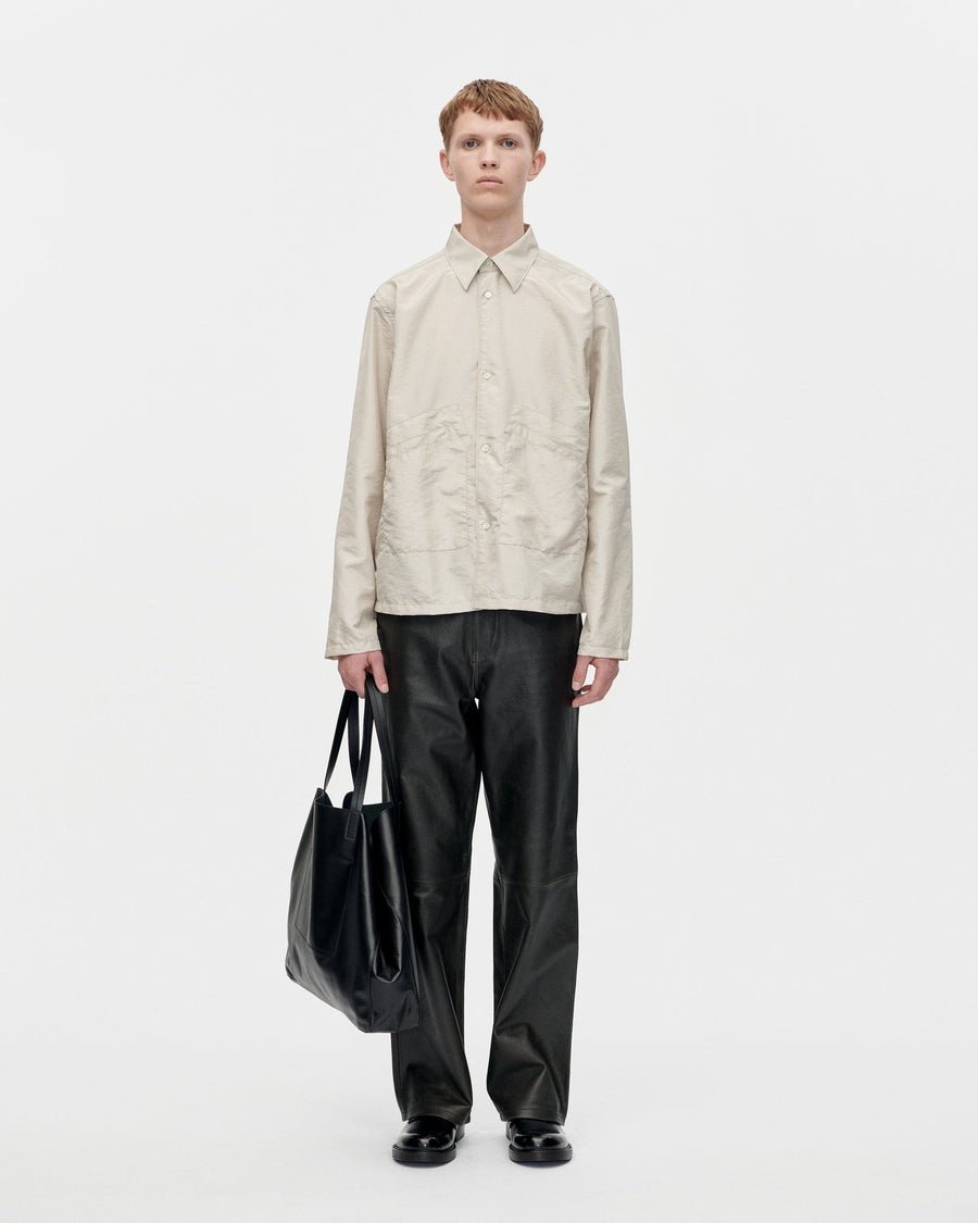 SPORTIVO STORE_Cordial Poplin Shirt Trilobato Khaki