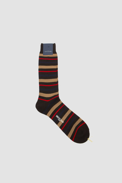 SPORTIVO STORE_Wool Blend Short Socks Caffe/ Camel/Blu/ Sangue