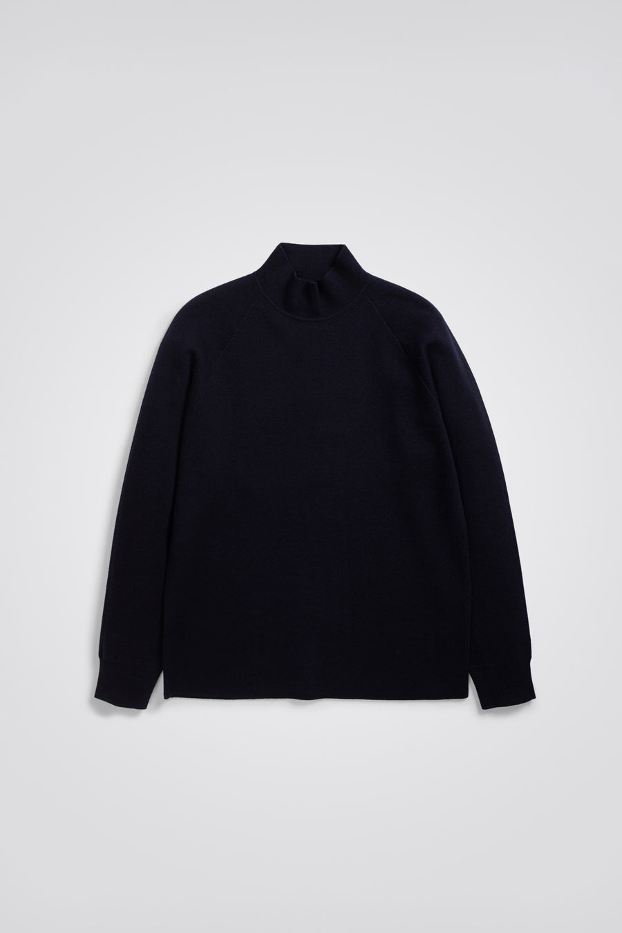SPORTIVO STORE_Bruce Merino Cotton Milano Mock Neck Dark Navy