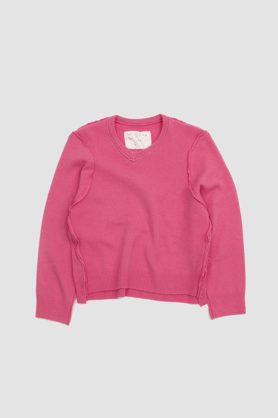 SPORTIVO STORE_Frankenstein V-Neck Sweater Pink