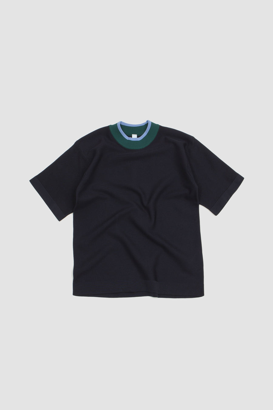 SPORTIVO STORE_Cupro Garted SS T-Shirt Navy