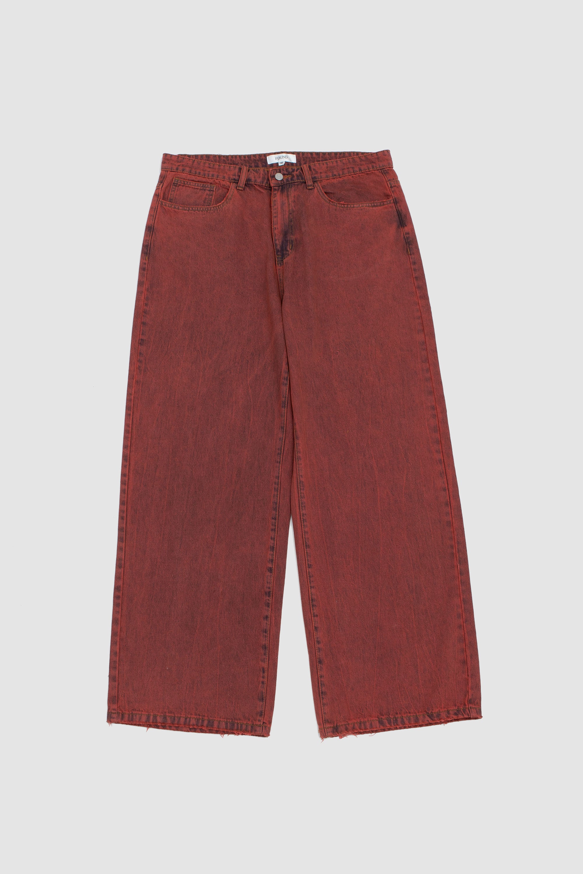 Lacy Baggy Jeans Red_1