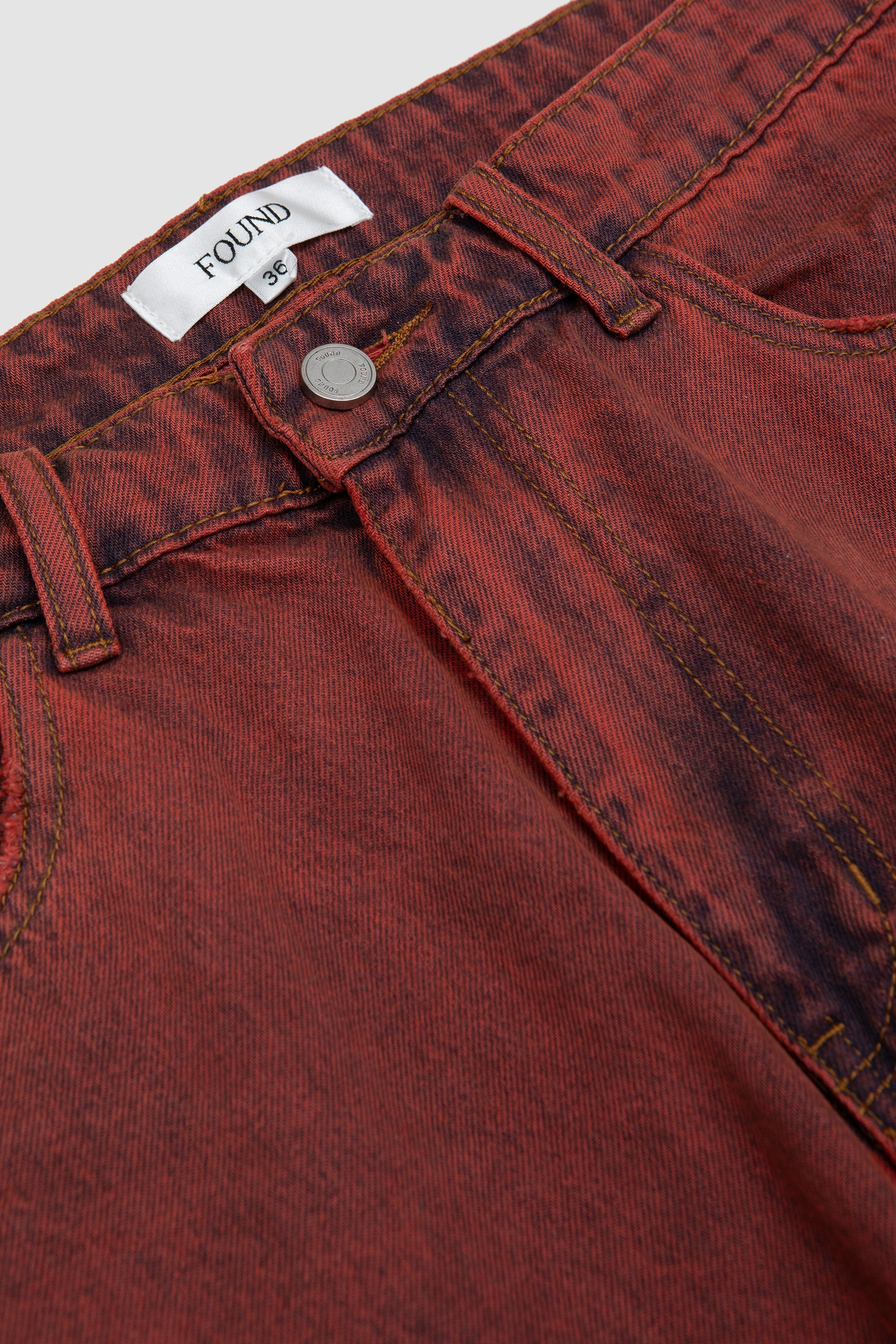 Lacy Baggy Jeans Red_2