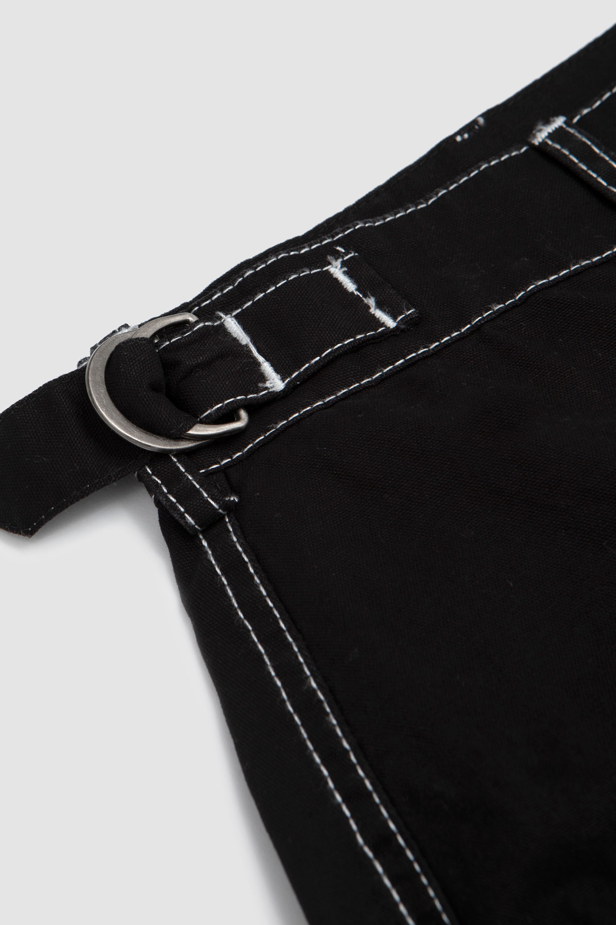 Lucca Black Contrast Pocket Jeans_2