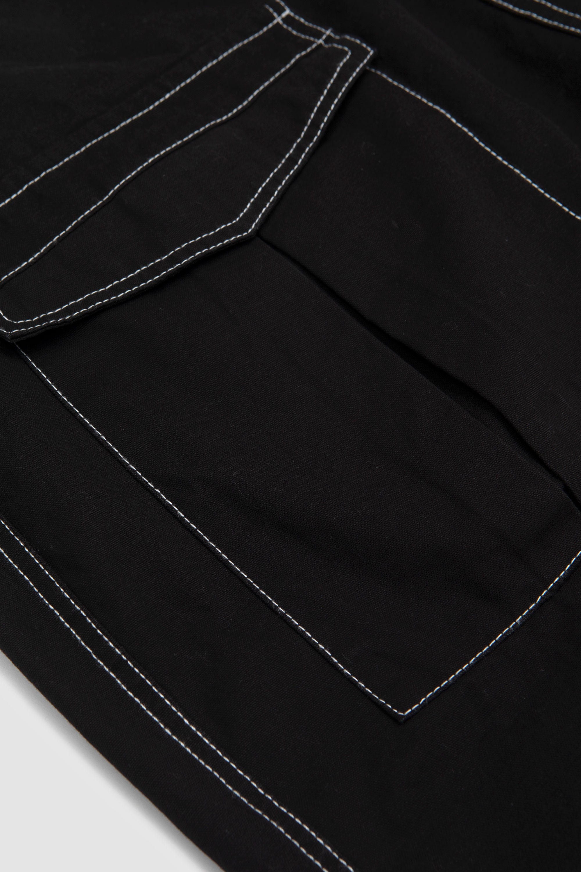 Lucca Black Contrast Pocket Jeans_3