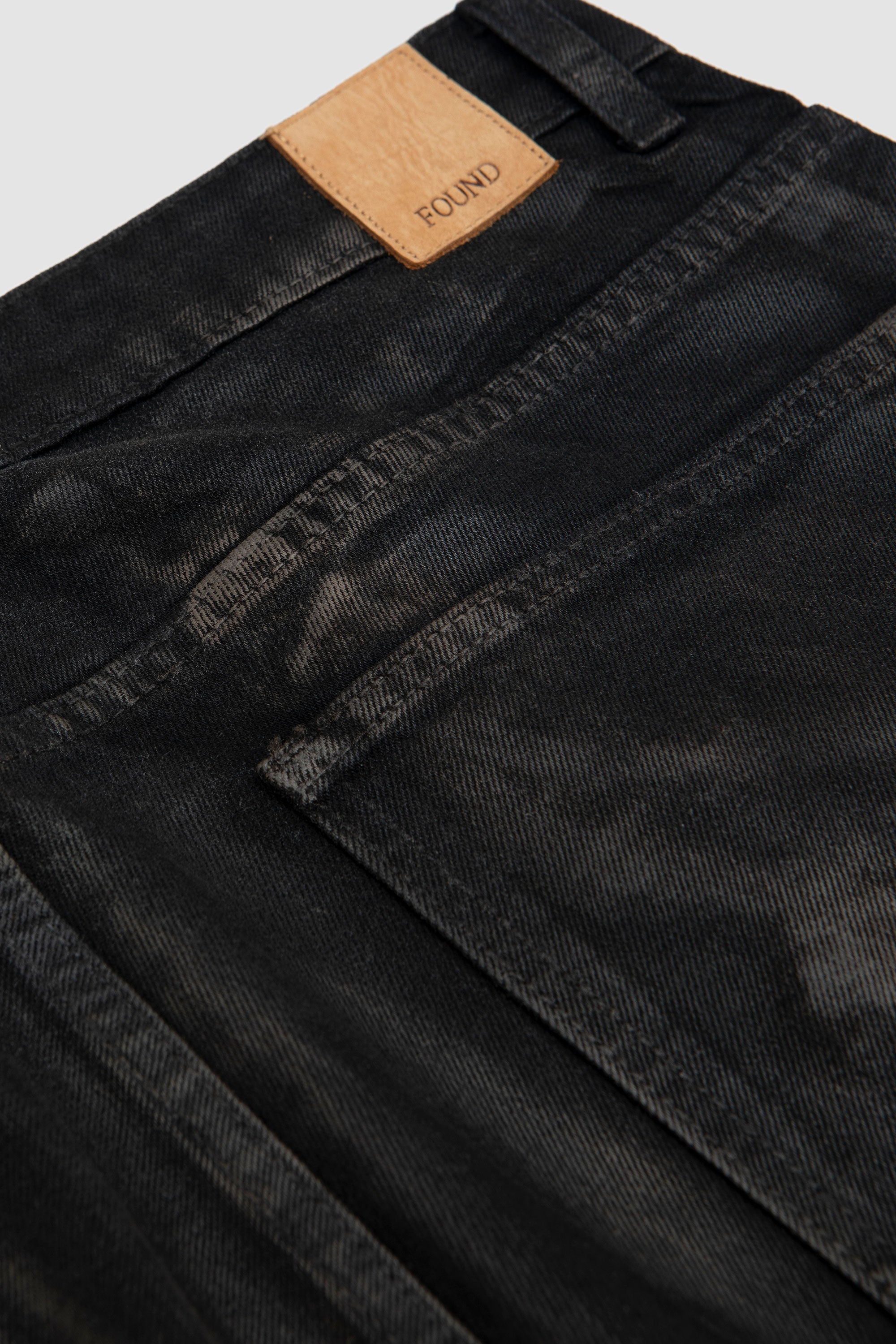 Waxed Studded Jeans Vintage Black_3