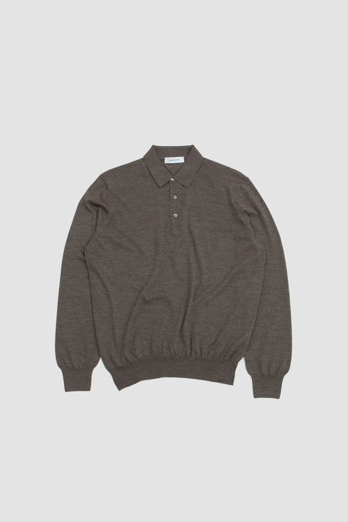SPORTIVO STORE_Super Tasmania LS Polo Taupe