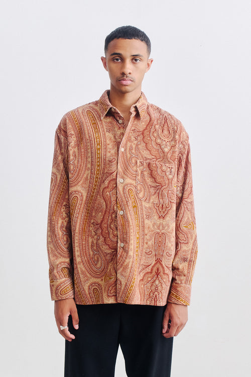SPORTIVO STORE_Gusto Shirt Paisley Corduroy