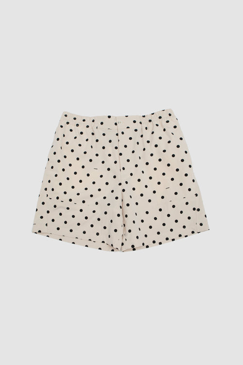 SPORTIVO STORE_Le Short Aloe Print Dots Logo Off White