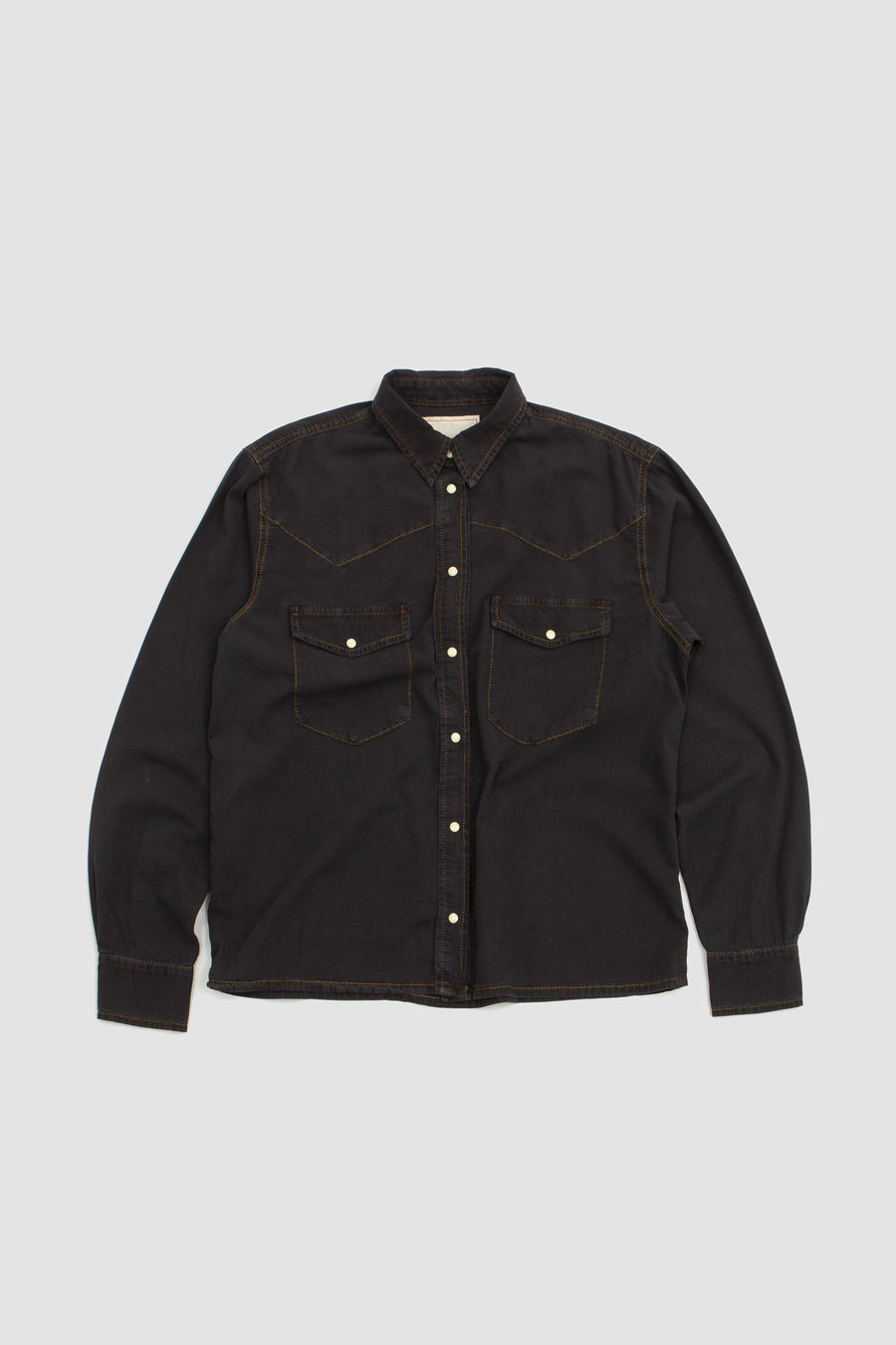 SPORTIVO STORE_Bertrand Denim Shirt Black Brown