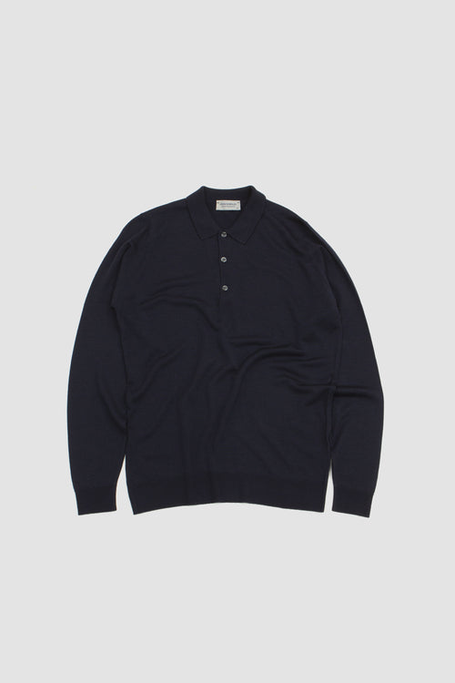 SPORTIVO STORE_Belper LS Polo Shirt Midnight