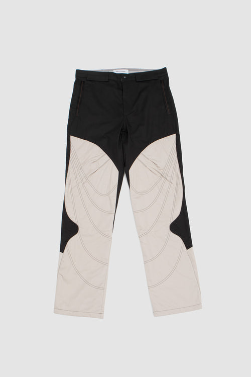 SPORTIVO STORE_The Solix Zip Trousers Black Sable/ SeedPearl