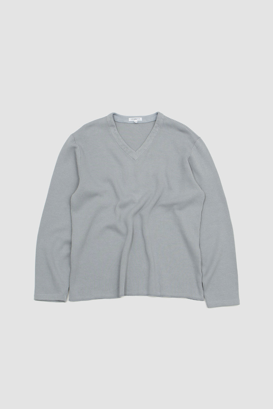 SPORTIVO STORE_Cropped V-Neck Sweater Foggy Blue