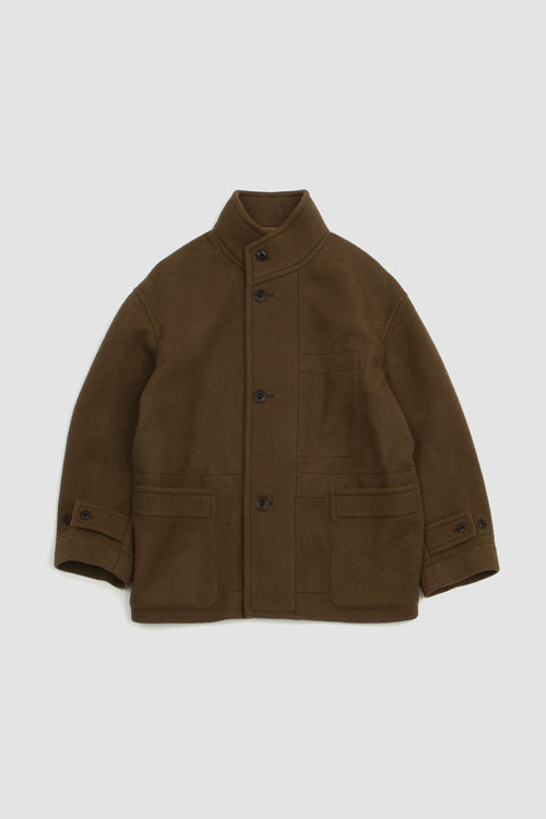 SPORTIVO STORE_Boxy Duffle Coat Olive Brown