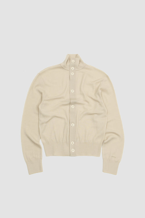 SPORTIVO STORE_Convertible Collar Cardigan Cream