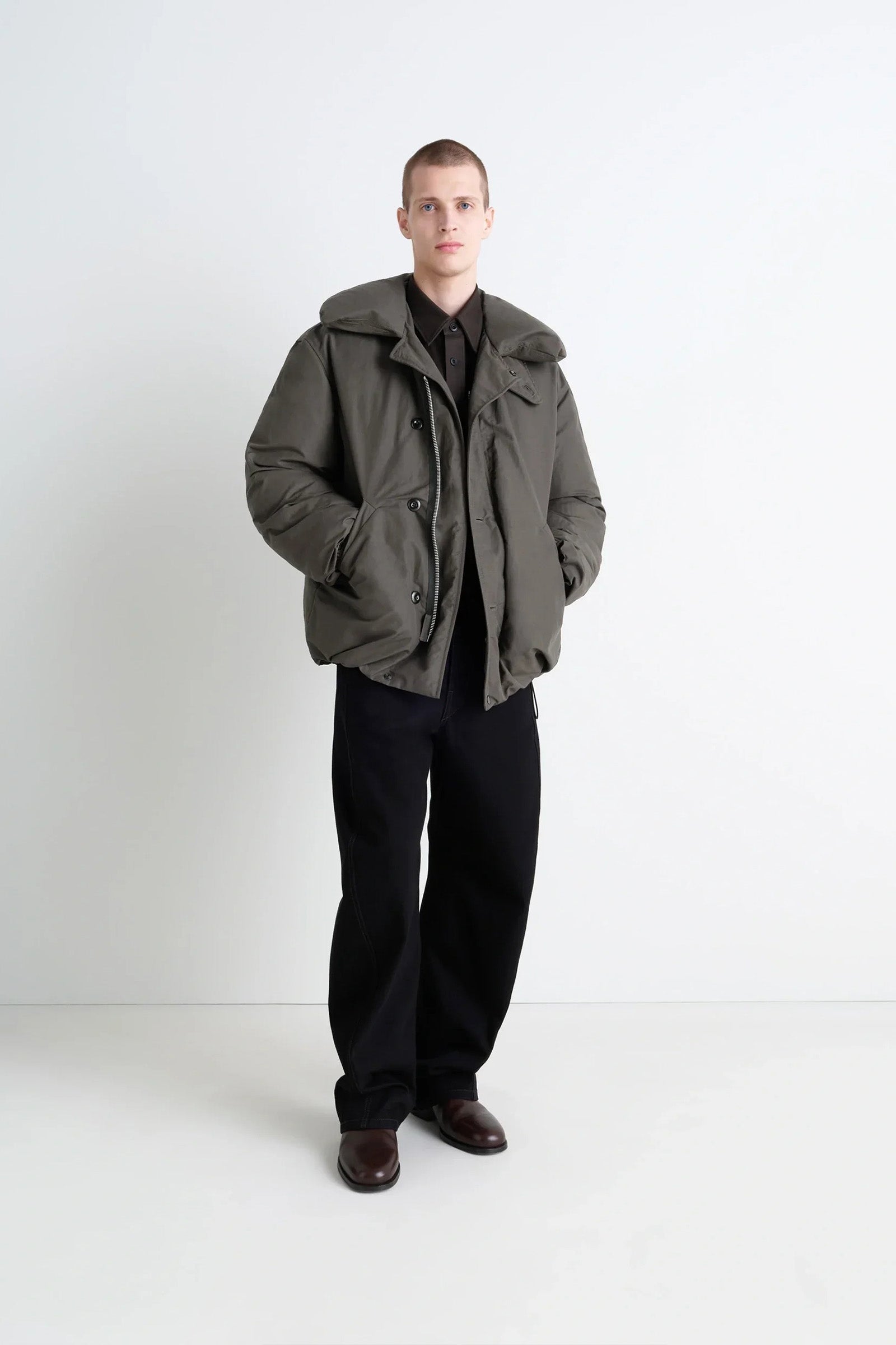 Puffer Blouson Dark Espresso