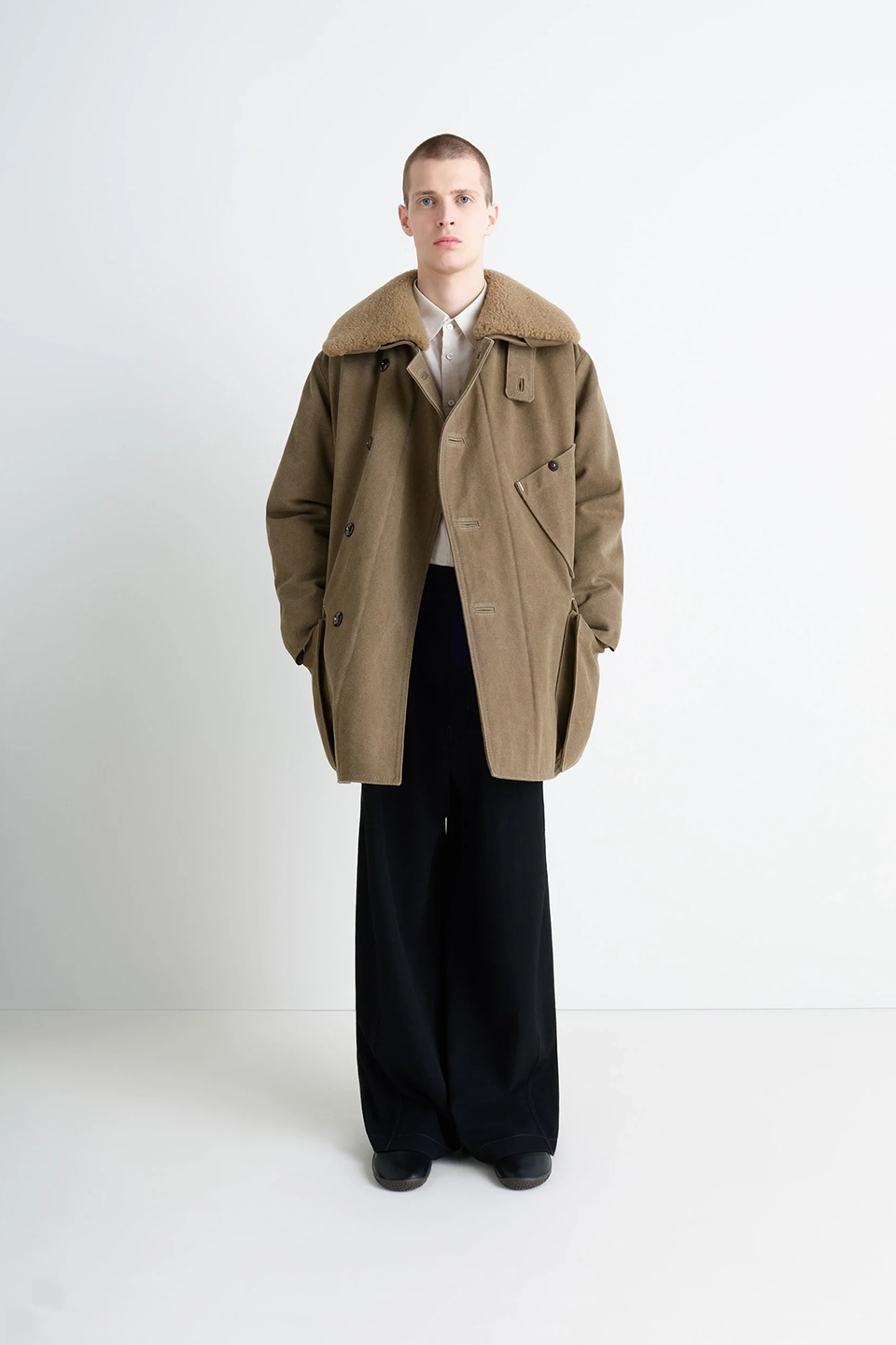 Shearling Winter Parka Sisal