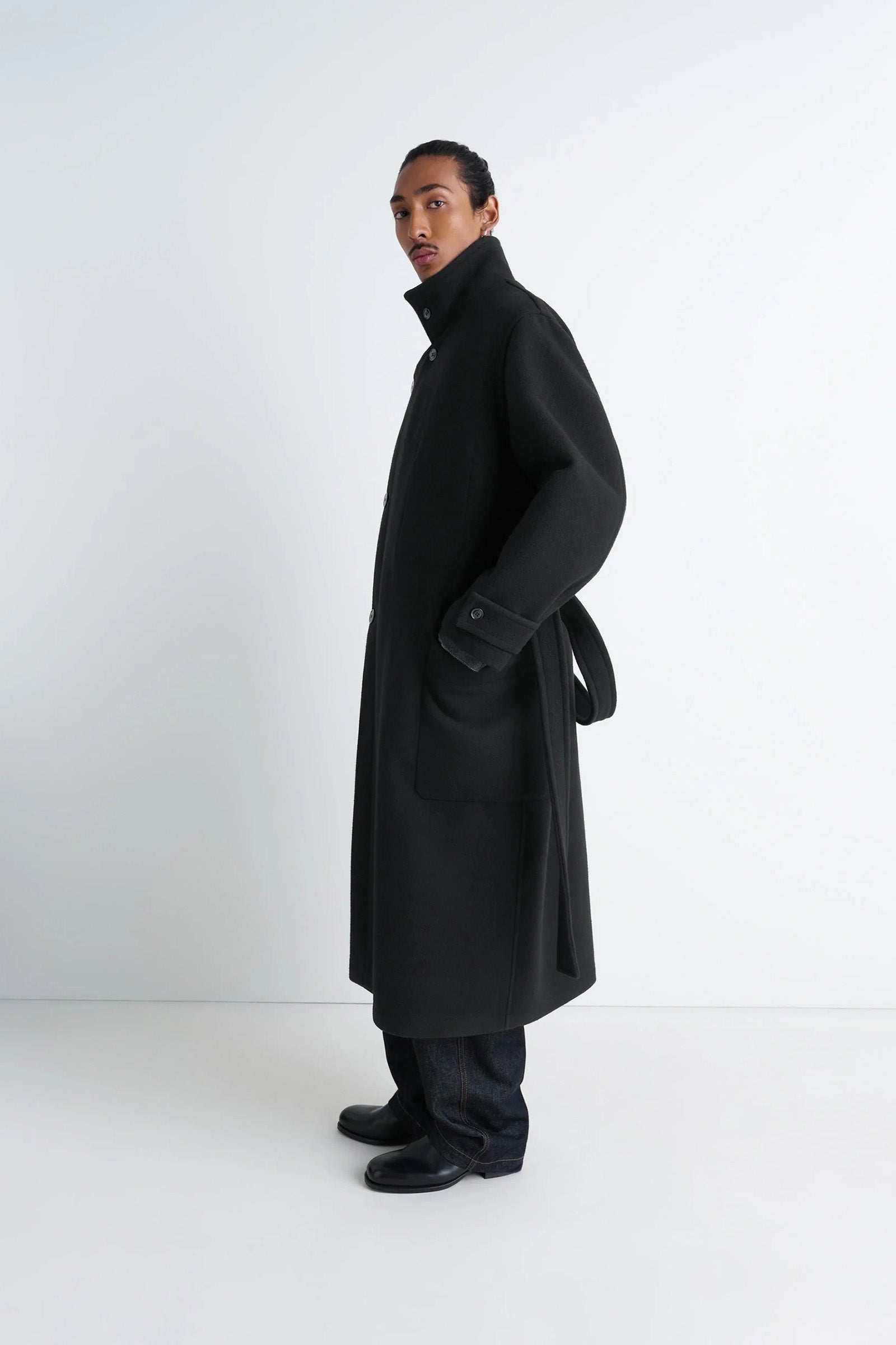 Wrap Coat Black