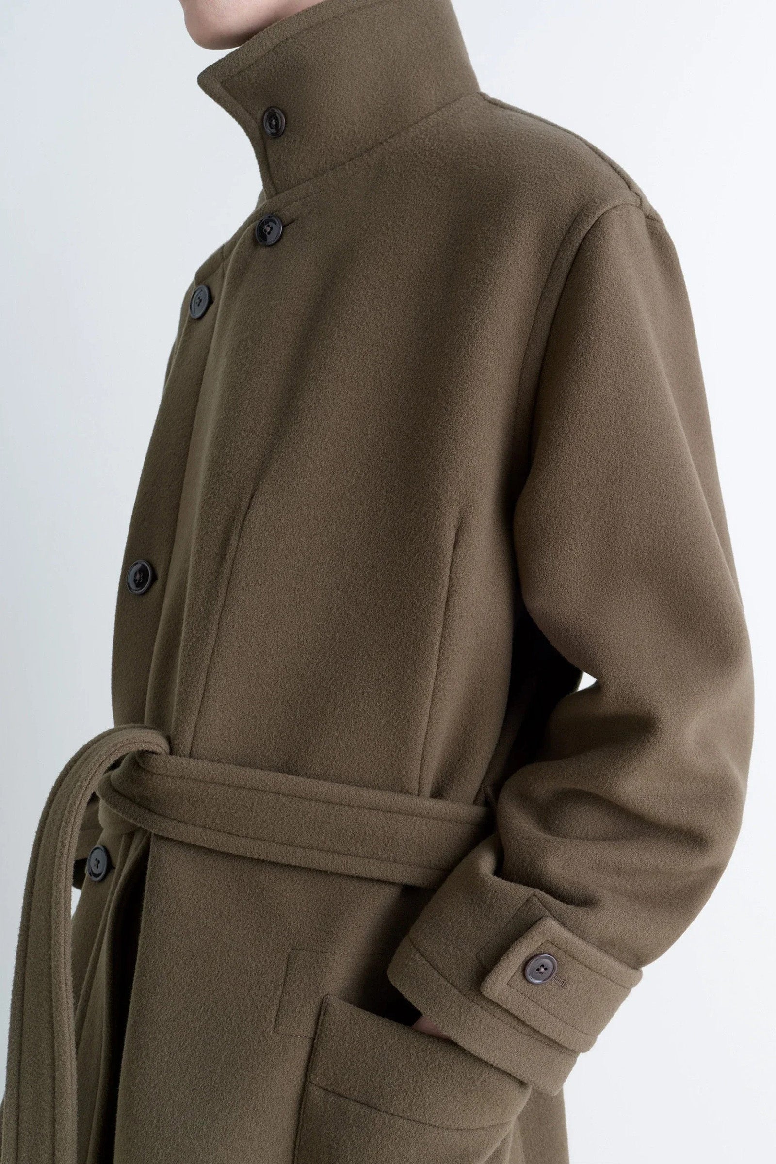 Wrap Coat Dark Squirrel