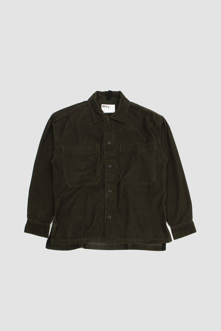 SPORTIVO STORE_Big Pocket Shirt Dry Cotton Needlecord Forest