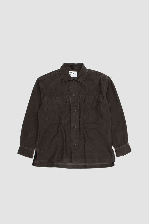 SPORTIVO STORE_Big Pocket Shirt Dry Cotton Needlecord Lead