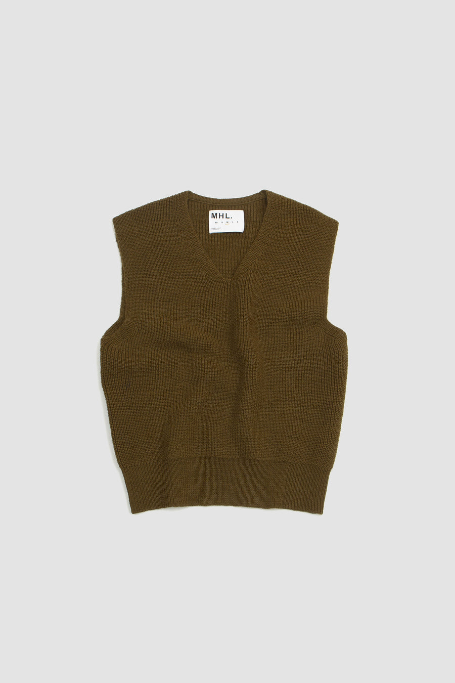 SPORTIVO STORE_Chunky Ribbed Slipover Virgin Wool Khaki