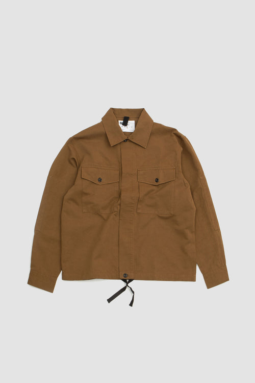 SPORTIVO STORE_Drawcord Shirt Workwear Cotton Linen Nut
