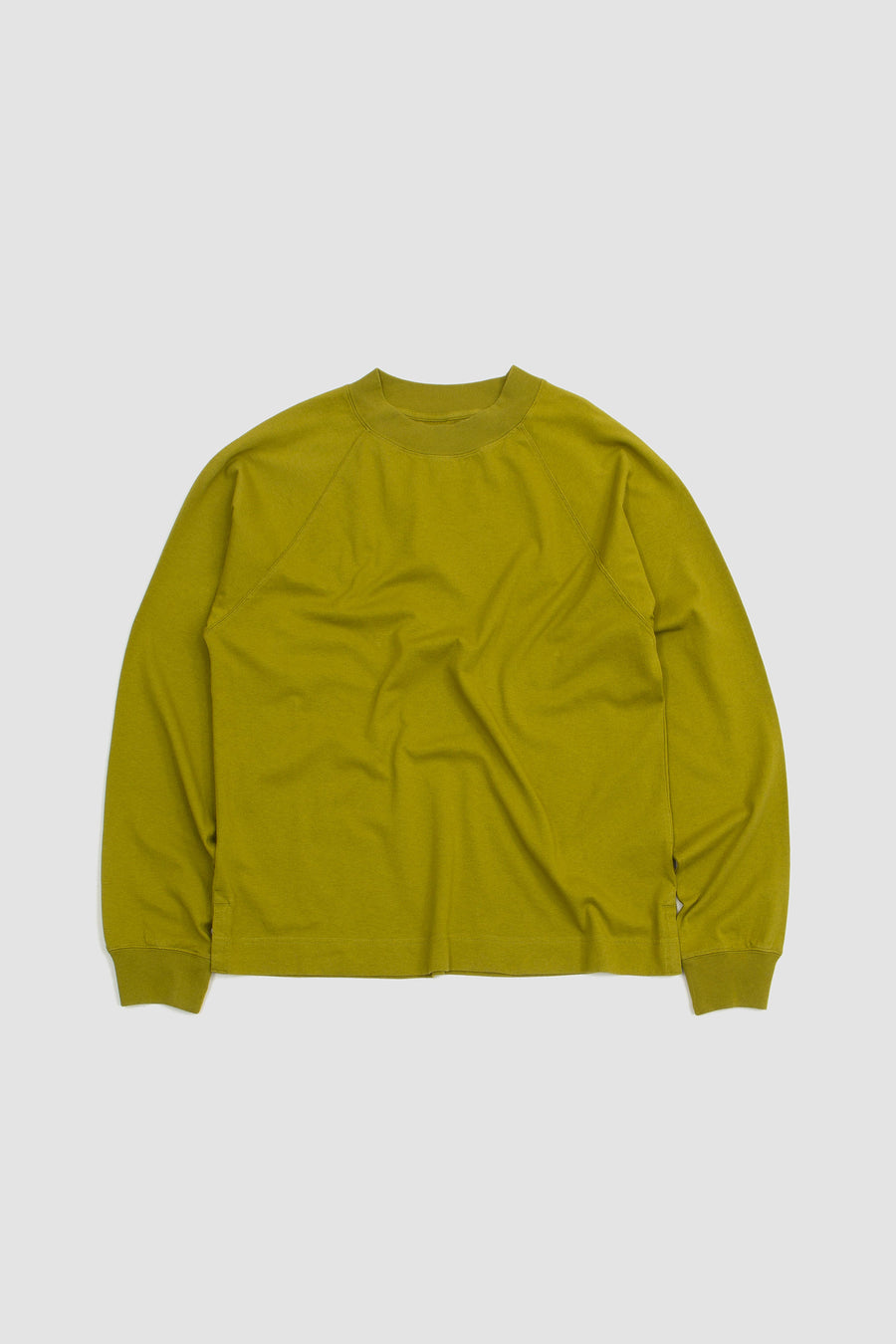 SPORTIVO STORE_Mock Neck T-Shirt Heavy Cotton Jersey Zest