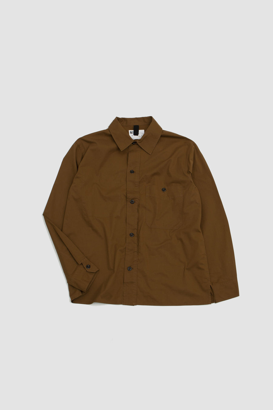 SPORTIVO STORE_Odd Pocket Shirt Fine Cotton Twill Nut